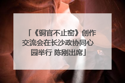 《铜官不止窑》创作交流会在长沙政协同心园举行 陈刚出席