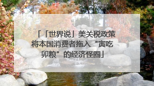 「世界说」美关税政策将本国消费者拖入“寅吃卯粮”的经济怪圈