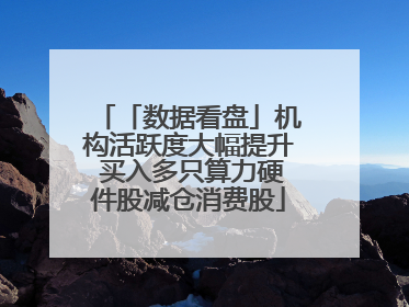 「数据看盘」机构活跃度大幅提升 买入多只算力硬件股减仓消费股