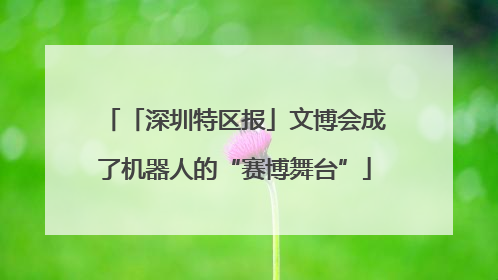 「深圳特区报」文博会成了机器人的“赛博舞台”