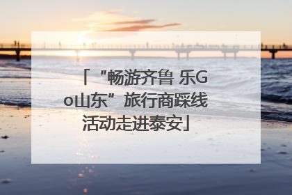“畅游齐鲁 乐Go山东”旅行商踩线活动走进泰安