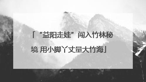 “益阳走娃”闯入竹林秘境 用小脚丫丈量大竹海