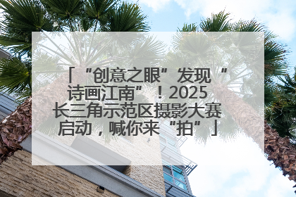 “创意之眼”发现“诗画江南”！2025长三角示范区摄影大赛启动，喊你来“拍”