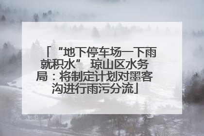 “地下停车场一下雨就积水” 琼山区水务局：将制定计划对墨客沟进行雨污分流