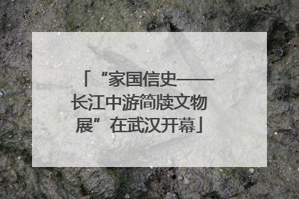 “家国信史——长江中游简牍文物展”在武汉开幕