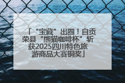 “宝藏”出圈！自贡荣县“熊猫咖啡杯”斩获2025四川特色旅游商品大赛铜奖