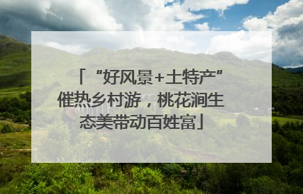 “好风景+土特产”催热乡村游，桃花涧生态美带动百姓富