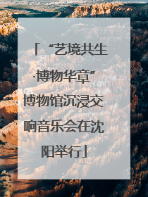 “艺境共生·博物华章”博物馆沉浸交响音乐会在沈阳举行
