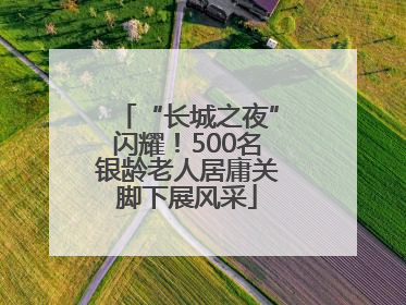 “长城之夜”闪耀！500名银龄老人居庸关脚下展风采