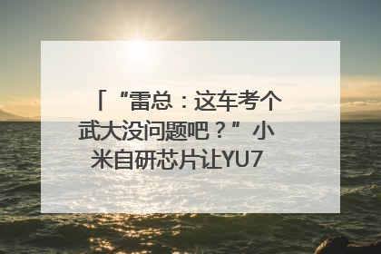 “雷总：这车考个武大没问题吧？”小米自研芯片让YU7会学习｜汽车科技