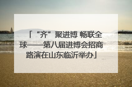 “齐”聚进博 畅联全球——第八届进博会招商路演在山东临沂举办