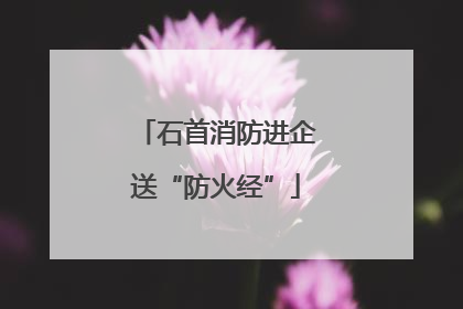石首消防进企送“防火经”