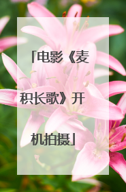 电影《麦积长歌》开机拍摄