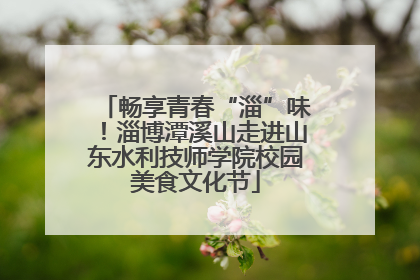 畅享青春“淄”味！淄博潭溪山走进山东水利技师学院校园美食文化节