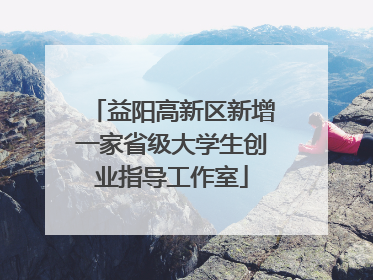 益阳高新区新增一家省级大学生创业指导工作室
