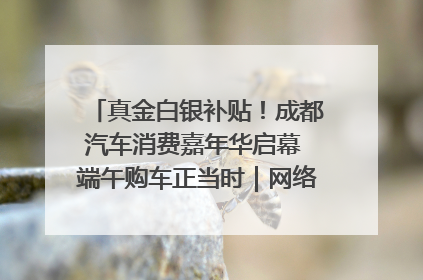 真金白银补贴！成都汽车消费嘉年华启幕 端午购车正当时｜网络中国节·端午