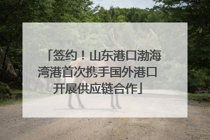签约！山东港口渤海湾港首次携手国外港口开展供应链合作