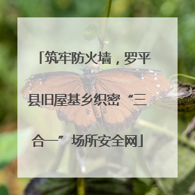 筑牢防火墙，罗平县旧屋基乡织密“三合一”场所安全网