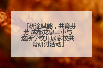 研途赋能，共育芬芳 成都龙泉二小与这所学校开展家校共育研讨活动