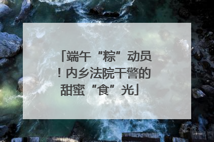 端午“粽”动员！内乡法院干警的甜蜜“食”光