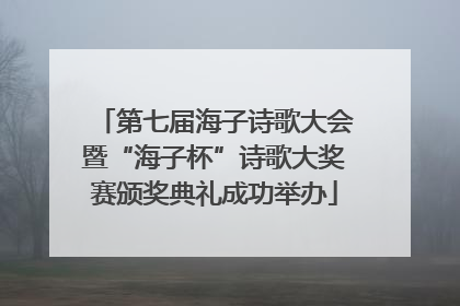 第七届海子诗歌大会暨“海子杯”诗歌大奖赛颁奖典礼成功举办