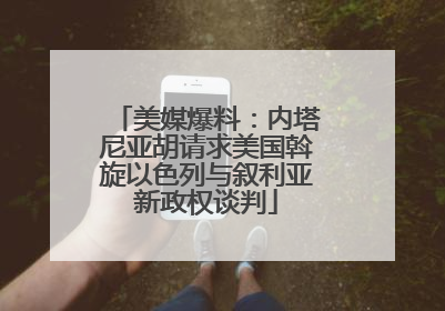 美媒爆料：内塔尼亚胡请求美国斡旋以色列与叙利亚新政权谈判