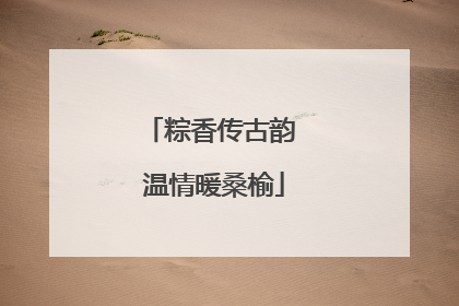 粽香传古韵 温情暖桑榆
