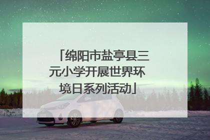 绵阳市盐亭县三元小学开展世界环境日系列活动