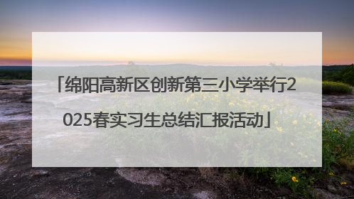 绵阳高新区创新第三小学举行2025春实习生总结汇报活动