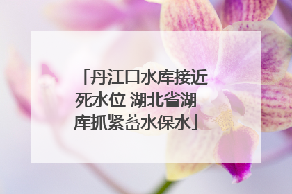 丹江口水库接近死水位 湖北省湖库抓紧蓄水保水