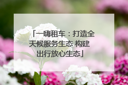 一嗨租车：打造全天候服务生态 构建出行放心生态
