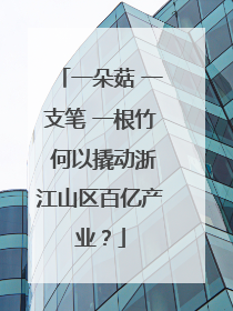 一朵菇 一支笔 一根竹 何以撬动浙江山区百亿产业？