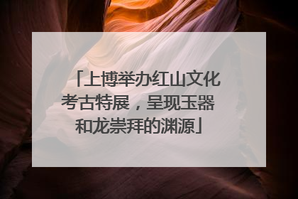 上博举办红山文化考古特展，呈现玉器和龙崇拜的渊源