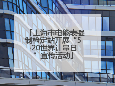 上海市电能表强制检定站开展“5·20世界计量日”宣传活动