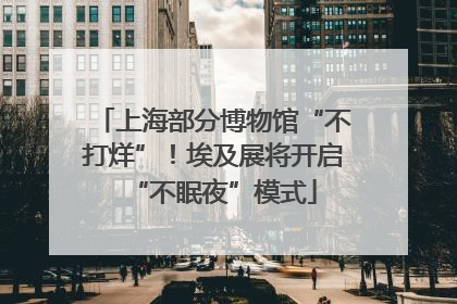 上海部分博物馆“不打烊”！埃及展将开启“不眠夜”模式
