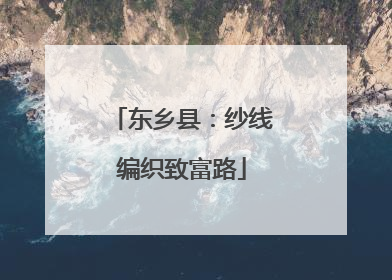 东乡县：纱线编织致富路