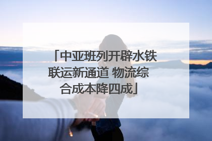 中亚班列开辟水铁联运新通道 物流综合成本降四成