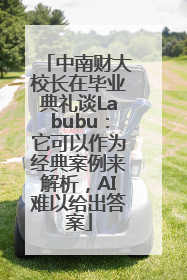 中南财大校长在毕业典礼谈Labubu：它可以作为经典案例来解析，AI难以给出答案