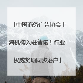 中国商务广告协会上海机构入驻普陀！行业权威奖项同步落户