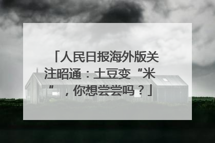 人民日报海外版关注昭通：土豆变“米”，你想尝尝吗？
