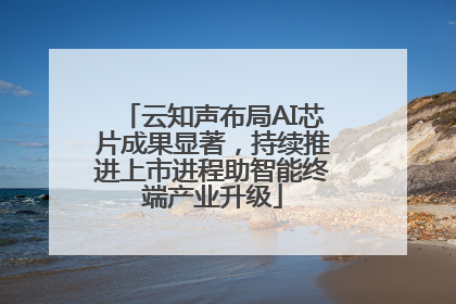 云知声布局AI芯片成果显著，持续推进上市进程助智能终端产业升级