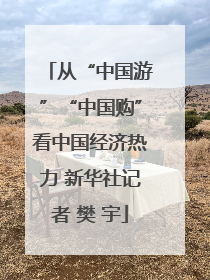 从“中国游”“中国购”看中国经济热力 新华社记者 樊 宇