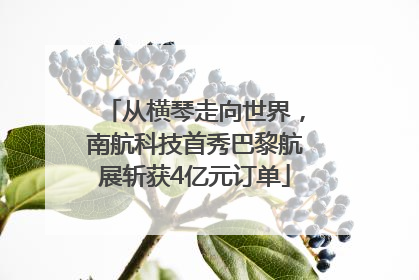 从横琴走向世界，南航科技首秀巴黎航展斩获4亿元订单