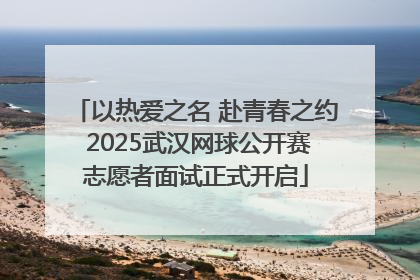 以热爱之名 赴青春之约 2025武汉网球公开赛志愿者面试正式开启