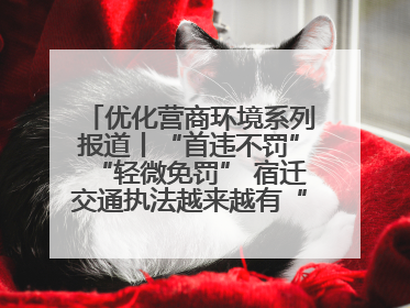 优化营商环境系列报道丨“首违不罚”“轻微免罚” 宿迁交通执法越来越有“人情味”