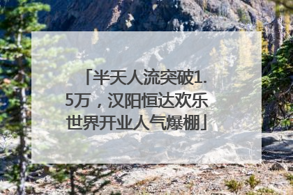 半天人流突破1.5万,汉阳恒达欢乐世界开业人气爆棚