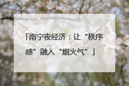 南宁夜经济：让“秩序感”融入“烟火气”