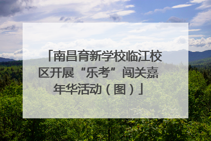 南昌育新学校临江校区开展“乐考”闯关嘉年华活动（图）