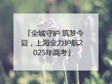 全城守护 筑梦今夏，上海全力护航2025年高考