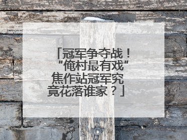 冠军争夺战！“俺村最有戏” 焦作站冠军究竟花落谁家？